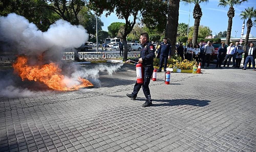 Salihli Belediyesi'nden Yangın Tatbikatı