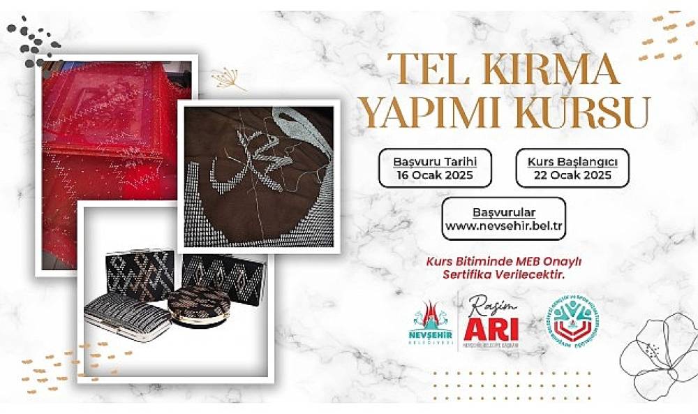 KAPEM'de Tel Kırma Yapımı Kursu Açılacak