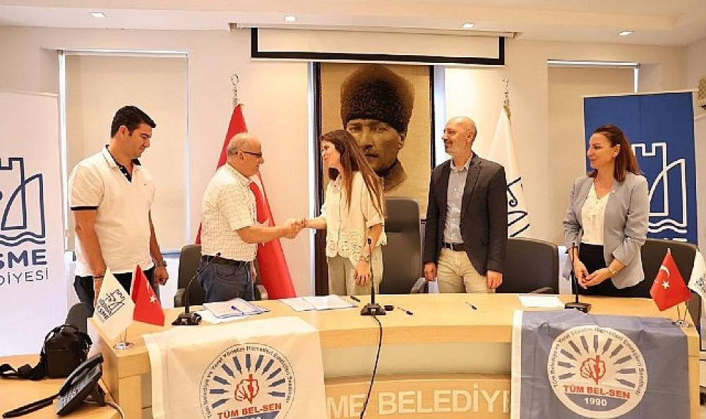 Çeşme Belediyesi ile Tüm Bel-Sen arasında TİS imzalandı