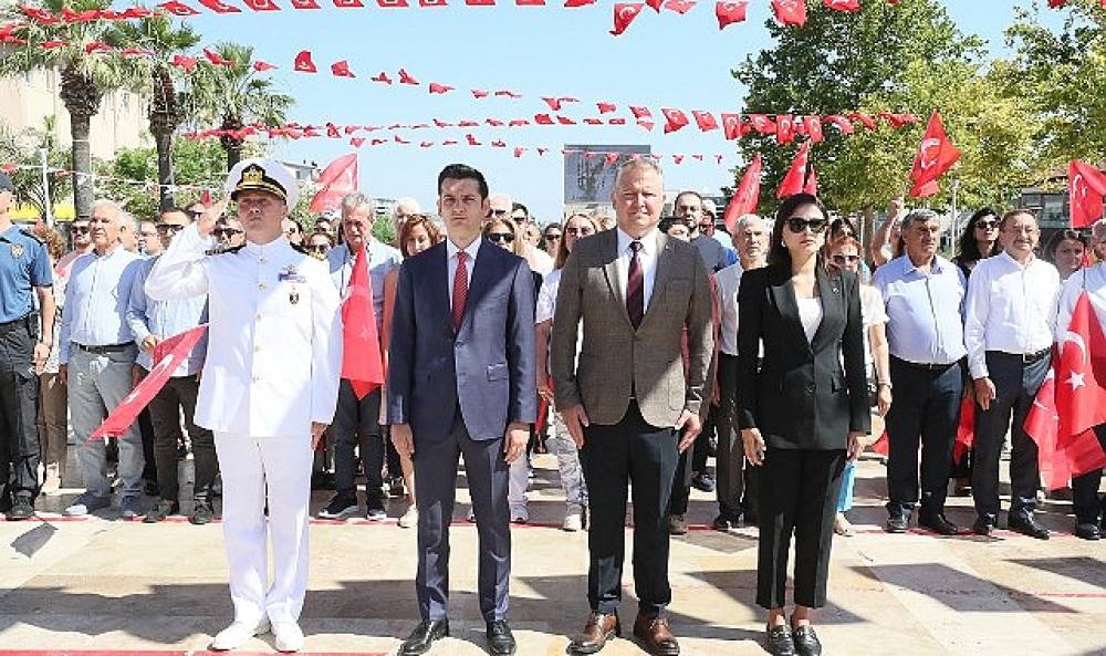 'Atatürk'ün Urla'ya gelişinin yıldönümü coşkuyla kutlandı'