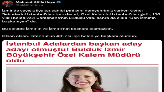 AK Parti Milletvekili Kaya'dan Tepki: 